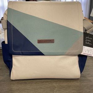 NWT Limited Edition- Petunia Pickle Bottom Boxy Backpack in Birch/Fjord